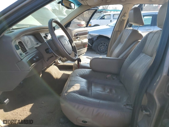 2005 Mercury Grand Marquis LS Premium with VIN 2MEFM75W05X614607, listed as a Copart auction lot 85813964 with 243,074 mi miles and Salvage Title. Bid and sale history available at carsss.com. Image 7.