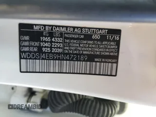 2017 Mercedes-Benz CLA 250 z VIN WDDSJ4EB9HN472189, wystawiony jako Copart lot #86023804 z przebiegiem 168 188 mil mil oraz Tytuł czysty. Historia ofert i sprzedaży dostępna na DreamBid. Obrazek 12.