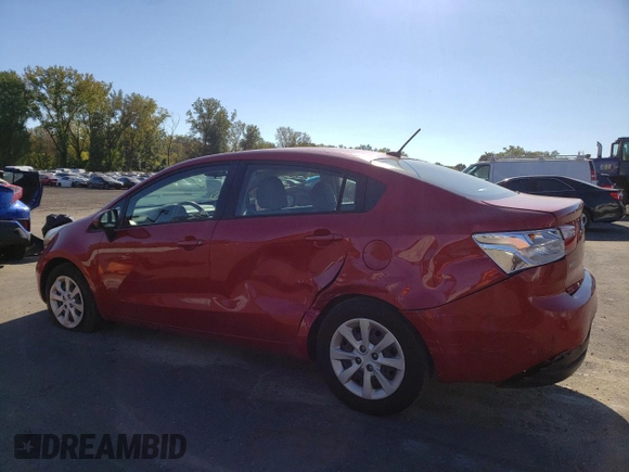 2014 Kia Rio LX with VIN KNADM4A37E6370952, listed as a Copart auction lot 70787814 with 107,958 mi miles and Salvage Title. Bid and sale history available at DreamBid. Image 2.