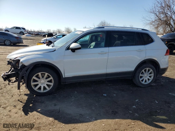 2018 Volkswagen Tiguan SEL Premium with VIN 3VV4B7AX6JM118344, listed as a Copart auction lot 50157515 with 186,812 mi miles and Salvage Title. Bid and sale history available at carsss.com. Image 1.