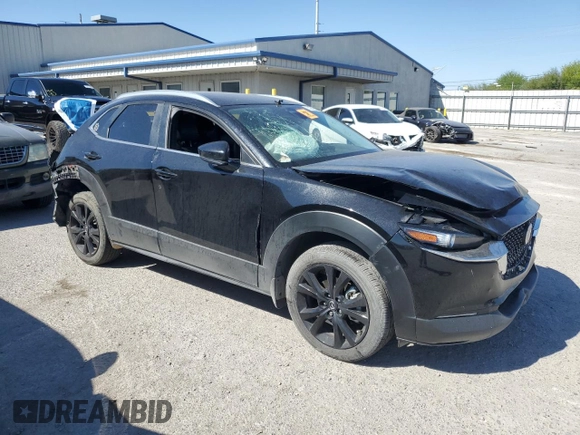 2024 Mazda CX-30 S Select Sport z VIN 3MVDMBBMXRM626813, wystawiony jako Copart lot #53922535 z przebiegiem 36 144 mil mil oraz Szkoda całkowita • Salvage title. Historia ofert i sprzedaży dostępna na DreamBid. Obrazek 4.
