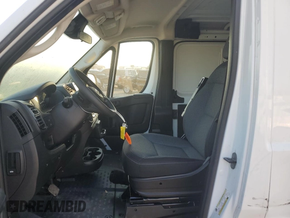 2023 Ram ProMaster Cargo with VIN 3C6LRVAG7PE585146, listed as a Copart auction lot 71391784 with 2,872 mi miles and Salvage Title. Bid and sale history available at DreamBid. Image 7.