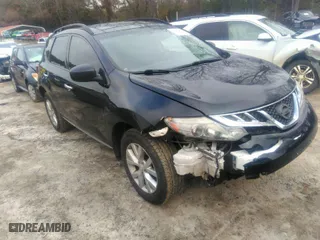 2012 Nissan Murano S with VIN JN8AZ1MU0CW111814, listed as a IAAI auction lot 41136966 with 205,809 mi miles. Bid and sale history available at carsss.com. Image 1.