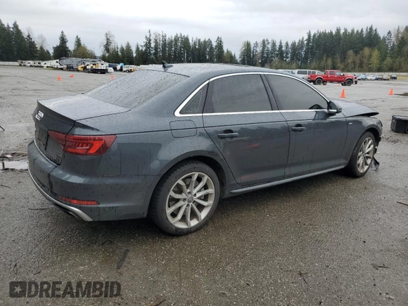 2019 Audi A4 Premium with VIN WAUDNAF49KN020284, listed as a Copart auction lot 51478405 with 68,193 mi miles and Salvage Title. Bid and sale history available at DreamBid. Image 3.