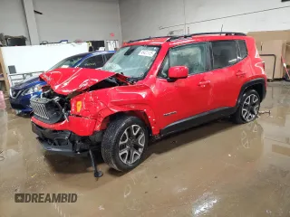 2018 Jeep Renegade Latitude with VIN ZACCJABB5JPG92122, listed as a Copart auction lot 49421115 with 87,451 mi miles and Salvage Title. Bid and sale history available at carsss.com. Image 1.