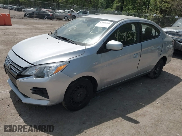 2023 Mitsubishi Mirage ES with VIN ML32FUFJ5PHF04057, listed as a IAAI auction lot 42098868 with 35,604 mi miles and . Bid and sale history available at DreamBid. Image 2.