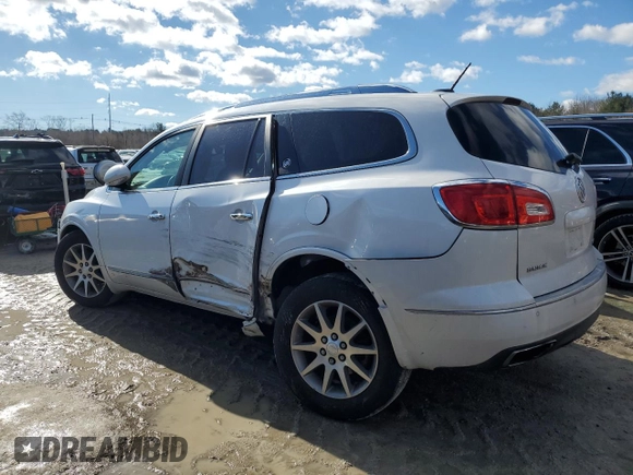 2017 Buick Enclave Leather with VIN 5GAKRBKD2HJ318347, listed as a Copart auction lot 46745585 with Not Provided miles and Salvage Title. Bid and sale history available at DreamBid. Image 2.