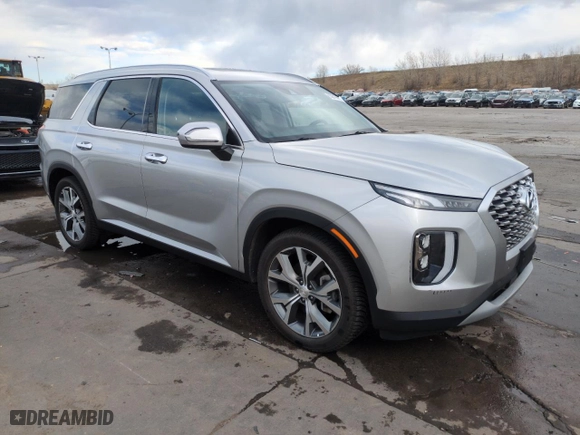 2022 Hyundai Palisade SEL with VIN KM8R4DHE8NU404713, listed as a Copart auction lot 50819965 with 56,593 mi miles and Salvage Title. Bid and sale history available at carsss.com. Image 4.