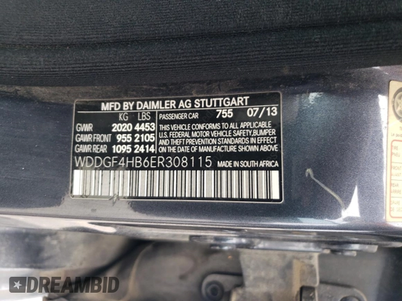 2014 Mercedes-Benz C 250 Sport with VIN WDDGF4HB6ER308115, listed as a Copart auction lot 62885535 with 173,161 mi miles and Clean title. Bid and sale history available at DreamBid. Image 12.