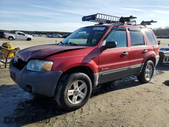 2006 Ford Escape Hybrid with VIN 1FMCU95H76KC00211, listed as a Copart auction lot 88572315 with Not provided miles and Salvage title. Bid and sale history available at DreamBid. Image 1.