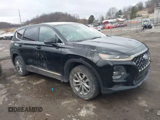 2019 Hyundai Santa Fe SE with VIN 5NMS2CAD7KH070703, listed as a IAAI auction lot 41721033 with 110,313 mi miles. Bid and sale history available at carsss.com. Image 1.