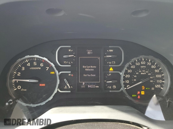 2019 Toyota Tundra SR5 z VIN 5TFHY5F14KX791524, wystawiony jako Copart lot #54489585 z przebiegiem 84 222 mil mil oraz Szkoda całkowita • Salvage title. Historia ofert i sprzedaży dostępna na DreamBid. Obrazek 9.