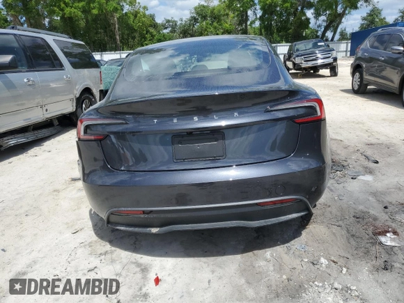 2025 Tesla Model 3 Long Range with VIN 5YJ3E1EAXSF922964, listed as a Copart auction lot 51526785 with Not Provided miles and Salvage Title. Bid and sale history available at DreamBid. Image 10.