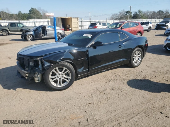 2014 Chevrolet Camaro LS with VIN 2G1FA1E34E9226130, listed as a Copart auction lot 46593375 with 195,410 mi miles and Salvage Title. Bid and sale history available at carsss.com. Image 1.