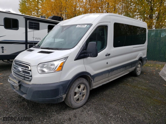 2017 Ford Transit Wagon XL with VIN 1FBAX2CMXHKA81748, listed as a Copart auction lot 72750234 with 116,704 mi miles and Salvage Title. Bid and sale history available at carsss.com. Image 1.