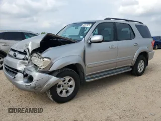 2007 Toyota Sequoia SR5 with VIN 5TDZT34A27S292597, listed as a Copart auction lot 54912925 with 212,463 mi miles and Salvage Title. Bid and sale history available at carsss.com. Image 1.