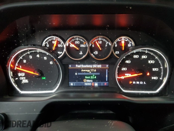2021 Chevrolet Silverado 1500 RST with VIN 1GCRYEED3MZ435119, listed as a Copart auction lot 71808904 with 79,797 mi miles and Salvage Title. Bid and sale history available at DreamBid. Image 9.