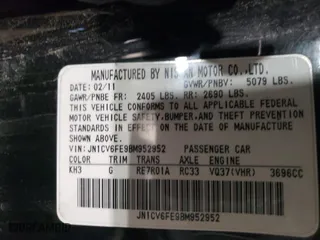 2011 Infiniti G37 Convertible with VIN JN1CV6FE9BM952952, listed as a Copart auction lot 79197774 with 0 mi miles and Salvage Title. Bid and sale history available at carsss.com. Image 12.