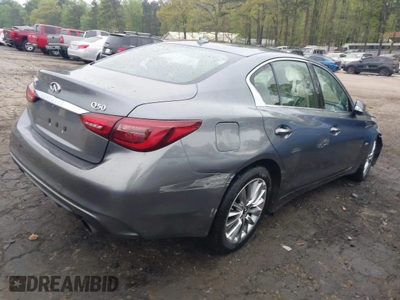 2019 Infiniti Q50 Luxe z VIN JN1EV7AP5KM518681, wystawiony jako IAAI lot #41958746 z przebiegiem 66 629 mil mil oraz . Historia ofert i sprzedaży dostępna na DreamBid. Obrazek 4.