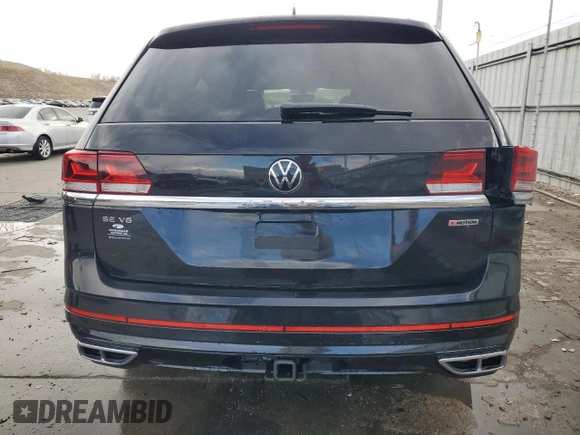 2021 Volkswagen Atlas SE with VIN 1V2RR2CA8MC527090, listed as a Copart auction lot 50008125 with 51,086 mi miles and Salvage title. Bid and sale history available at DreamBid. Image 6.