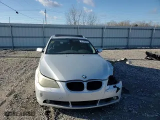 2005 BMW 5 Series 530i with VIN WBANA73585B816112, listed as a Copart auction lot 86189394 with 221,964 mi miles and Salvage Title. Bid and sale history available at carsss.com. Image 10.