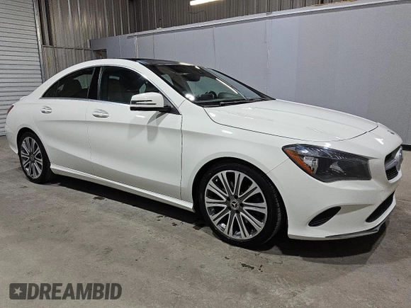 2018 Mercedes-Benz CLA with VIN WDDSJ4EB8JN550130, listed as a Copart auction lot 49592815 with 92,547 mi miles and Clean Title. Bid and sale history available at carsss.com. Image 4.