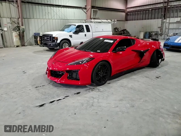 2023 Chevrolet Corvette 1LZ with VIN 1G1YD2D30P5602605, listed as a Copart auction lot 86160944 with 3,214 mi miles and Salvage Title. Bid and sale history available at DreamBid. Image 13.