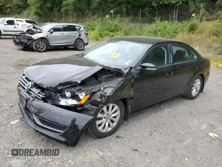 2013 Volkswagen Passat Wolfsburg Edition with VIN 1VWAP7A31DC133451, listed as a Copart auction lot 69592224 with 76,611 mi miles and Salvage Title. Bid and sale history available at carsss.com. Image 1.