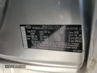 2023 Hyundai Santa Fe SEL z VIN 5NMS24AJ4PH500741, wystawiony jako Copart lot #49949495 z przebiegiem Nie podano mil oraz Szkoda całkowita • Salvage title. Historia ofert i sprzedaży dostępna na DreamBid. Obrazek 14.