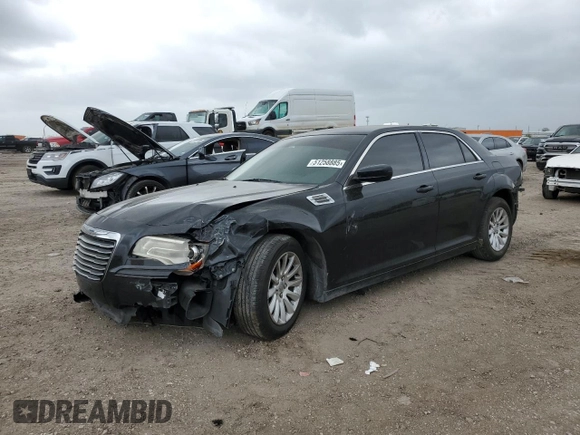 2014 Chrysler 300 with VIN 2C3CCAAG1EH289256, listed as a Copart auction lot 51258885 with 165,893 mi miles and Salvage Title. Bid and sale history available at carsss.com. Image 1.