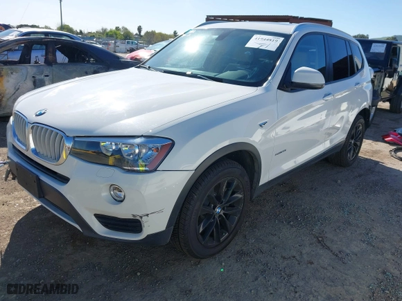 2015 BMW X3 sDrive28i with VIN 5UXWZ7C58F0M82742, listed as a IAAI auction lot 41944819 with 88,279 mi miles. Bid and sale history available at carsss.com. Image 19.