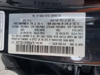 2023 Mazda CX-9 Touring with VIN JM3TCBCY0P0656475, listed as a Copart auction lot 56381365 with 49,716 mi miles and Non repairable. Bid and sale history available at DreamBid. Image 14.