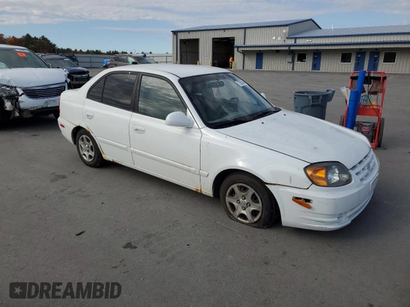 2005 Hyundai Accent GLS with VIN KMHCG45CX5U640554, listed as a Copart auction lot 77653664 with 179,642 mi miles and Clean Title. Bid and sale history available at carsss.com. Image 4.