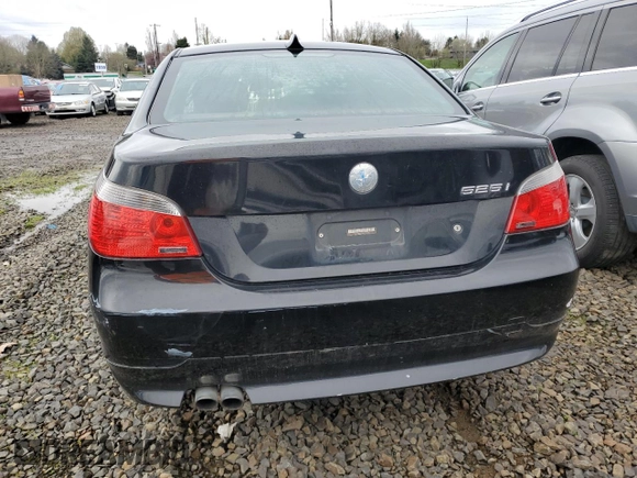 2006 BMW 5 Series 525i with VIN WBANE53586CK82341, listed as a Copart auction lot 49351205 with 184,079 mi miles and Salvage Title. Bid and sale history available at DreamBid. Image 6.
