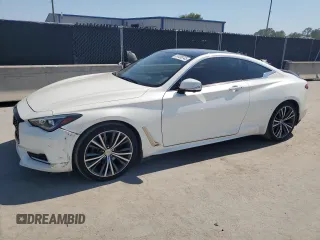 2021 Infiniti Q60 Luxe with VIN JN1EV7KLXMM470206, listed as a Copart auction lot 57438745 with 54,403 mi miles and Clean title. Bid and sale history available at DreamBid. Image 1.