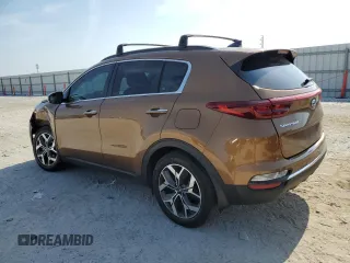 2021 Kia Sportage EX with VIN KNDPN3AC0M7854669, listed as a Copart auction lot 57829275 with 48,520 mi miles and Salvage title. Bid and sale history available at DreamBid. Image 2.