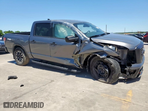 2023 Nissan Titan SV with VIN 1N6AA1ED1PN104669, listed as a Copart auction lot 57954215 with 40,955 mi miles and Salvage title. Bid and sale history available at DreamBid. Image 4.