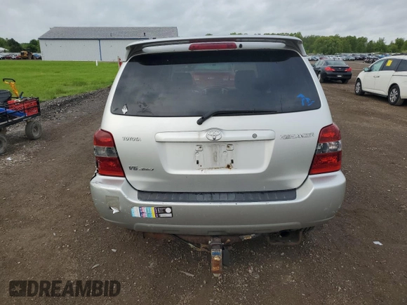 2007 Toyota Highlander z VIN JTEHP21A270216763, wystawiony jako Copart lot #56695165 z przebiegiem 219 852 mil mil oraz Szkoda całkowita • Salvage title. Historia ofert i sprzedaży dostępna na DreamBid. Obrazek 6.