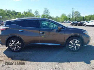2015 Nissan Murano SL with VIN 5N1AZ2MH7FN271151, listed as a IAAI auction lot 42227107 with 94,211 mi miles and . Bid and sale history available at carsss.com. Image 13.