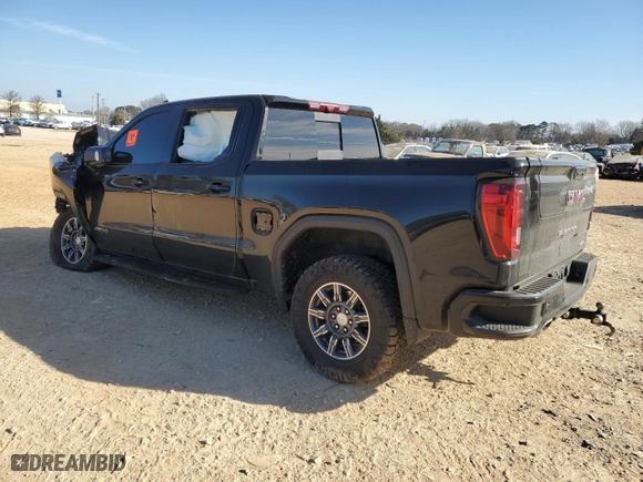 2024 GMC Sierra 1500 AT4 with VIN 1GTUUEEL4RZ131169, listed as a Copart auction lot 42165905 with 0 mi miles and Salvage Title. Bid and sale history available at carsss.com. Image 2.