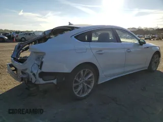 2020 Audi A5 Sportback Premium Plus with VIN WAUCNCF55LA003832, listed as a Copart auction lot 77118973 with 38,330 mi miles. Bid and sale history available at carsss.com. Image 3.