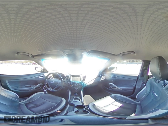 2015 Hyundai Veloster Turbo with VIN KMHTC6AE6FU238983, listed as a Copart auction lot 49506085 with 122,909 mi miles and Salvage title. Bid and sale history available at DreamBid. Image 14.