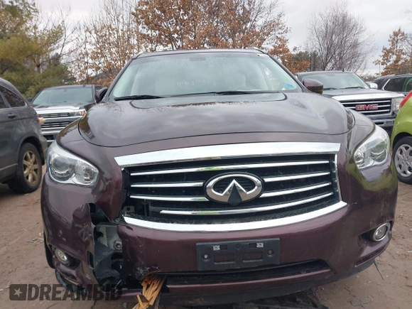 2015 Infiniti QX60 with VIN 5N1AL0MM8FC521835, listed as a IAAI auction lot 41684258 with 100,266 mi miles. Bid and sale history available at carsss.com. Image 12.