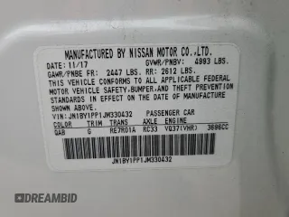 2018 Infiniti Q70 Luxe z VIN JN1BY1PP1JM330432, wystawiony jako Copart lot #45237735 z przebiegiem 108 141 mil mil oraz Szkoda całkowita • Salvage title. Historia ofert i sprzedaży dostępna na DreamBid. Obrazek 12.