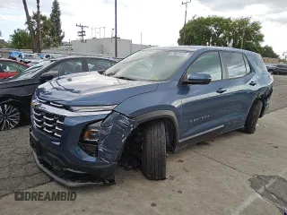 2025 Chevrolet Equinox FWD LT with VIN 3GNAXHEG6SL219613, listed as a Copart auction lot 50754305 with 8,451 mi miles and Salvage Title. Bid and sale history available at DreamBid. Image 1.