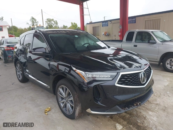 2023 Acura RDX w/Technology Package with VIN 5J8TC1H5XPL008241, listed as a IAAI auction lot 41395938 with 11,124 mi miles. Bid and sale history available at carsss.com. Image 1.