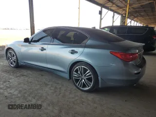 2017 Infiniti Q50 Premium with VIN JN1EV7AR0HM832300, listed as a Copart auction lot 60761625 with 186,479 mi miles and Clean title. Bid and sale history available at DreamBid. Image 2.