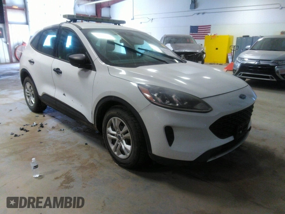 2020 Ford Escape S with VIN 1FMCU0F60LUA63492, listed as a IAAI auction lot 41732314 with 66,295 mi miles and . Bid and sale history available at carsss.com. Image 1.