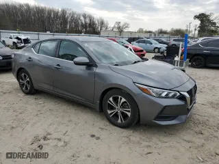 2021 Nissan Sentra SV with VIN 3N1AB8CV4MY220437, listed as a Copart auction lot 49810735 with 57,683 mi miles and Salvage Title. Bid and sale history available at carsss.com. Image 4.