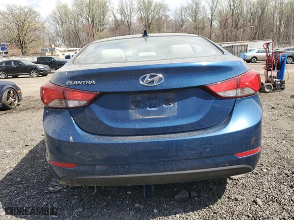 2016 Hyundai Elantra Value Edition with VIN KMHDH4AE4GU489514, listed as a Copart auction lot 50156535 with 83,980 mi miles and Salvage Title. Bid and sale history available at carsss.com. Image 6.